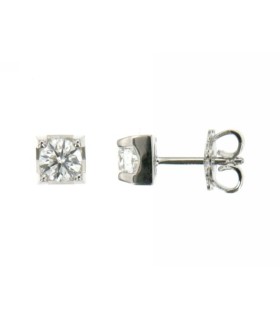 Orecchini Punto Luce con Brillanti ct.0.84 GVs in Oro 18kt - Mirco Visconti