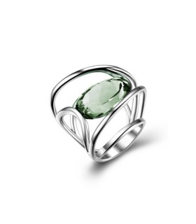 Anello Collezione Sublimia Ametista Verde Donna  - Pianegonda