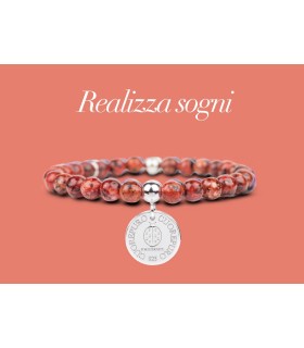 Bracciale Unisex Lucky Stone Coccinella - Cuorepuro