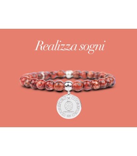 Bracciale Unisex Lucky Stone Coccinella - Cuorepuro