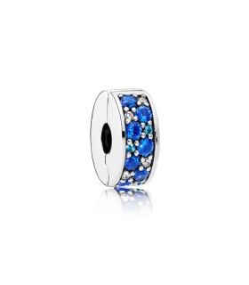 Charm Clip Eleganza Luccicante Mosaico Blu - Pandora