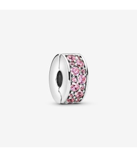 Charm Clip Eleganza Luccicante Rosa  - Pandora