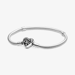 Family Tree Heart Clasp Bracelet - Pandora
