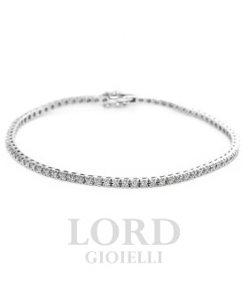 Bracciale Tennis in Oro Bianco con Brillanti ct. 0.68 GSi - Bibigi