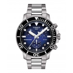 Orologio Uomo Seastar Cronografo Acciaio Quadrante Blu - Tissot