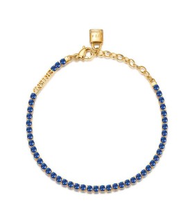 Bracciale Donna Desideri Tennis "Amicizia" in Pvd oro Cristalli Neri  - Brosway