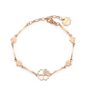 Bracciale Donna Chakra "Portafortuna- Quadrifoglio" Pvd Rosè - Brosway