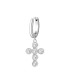 Mono Orecchino Chakra in Acciaio con Croce e Swarovsky - Brosway