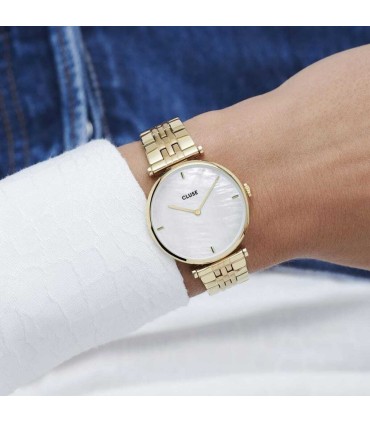 Orologio Cluse Donna Triomphe In Acciaio Dorato con Madreperla