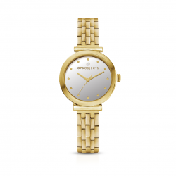 Watch Only Time Woman in Gilded Steel Mirror Dial- Ops Objects