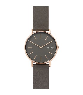 Orologio Donna Solo Tempo Signatur Slim in Pelle Grigio SKW2794 - Skagen