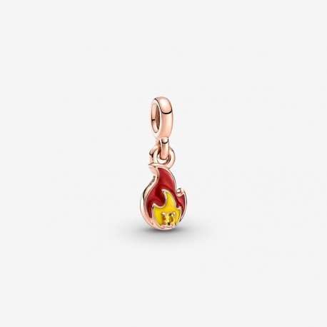 Charm Mini Pendente Burning Flame in Argento Rosè Pandora Me - Pandora