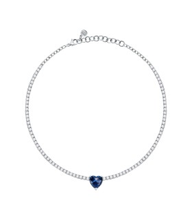 Collana Donna Girocollo Cuore Cristallo Blu - Chiara Ferragni