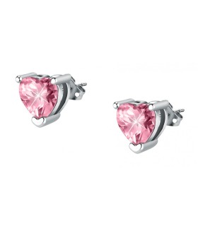 Orecchini Donna Rodio Lobo Diamond Heart Cristallo Rosa- Chiara Ferragni