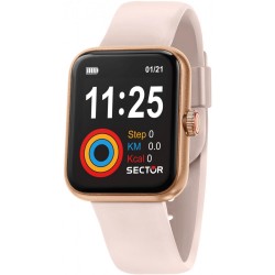 Smartwatch Donna in Gomma Rosa - Sector