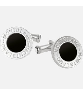 Gemelli Uomo Classic Collection in Acciaio con Onice Nera - Montblanc