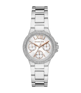 Orologio Donna Camille Multifunzione in Acciaio con Ghiera Zirconata - Michael Kors