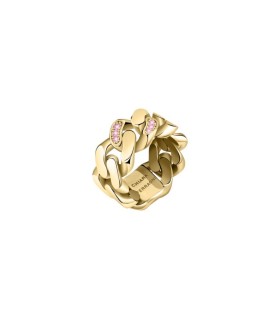 Anello Chain Gold con Cristalli Rosa - Chiara Ferragni