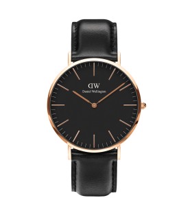 Orologio Uomo Shieffield in Pelle Nero - Daniel Wellington