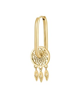 Mono Orecchino Donna Chakra in Acciaio Pvd Oro con Acchiappasogni - Brosway