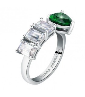 Anello Donna Diamond Heart Cristallo Verde- Chiara Ferragni