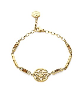 Bracciale Donna Chakra Fiore di Loto Pvd Oro BHKB113 - Brosway