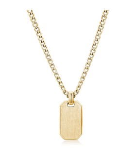 Collana Uomo in acciaio e PVD Oro con Pendente BIK02- Brosway