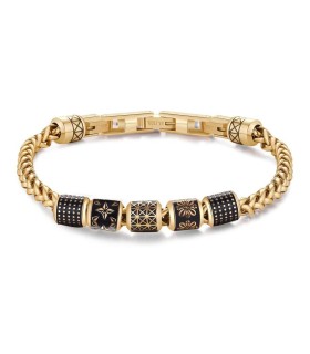 Bracciale Uomo Bullet in Acciaio Pvd Oro e Smalto BUL25 - Brosway