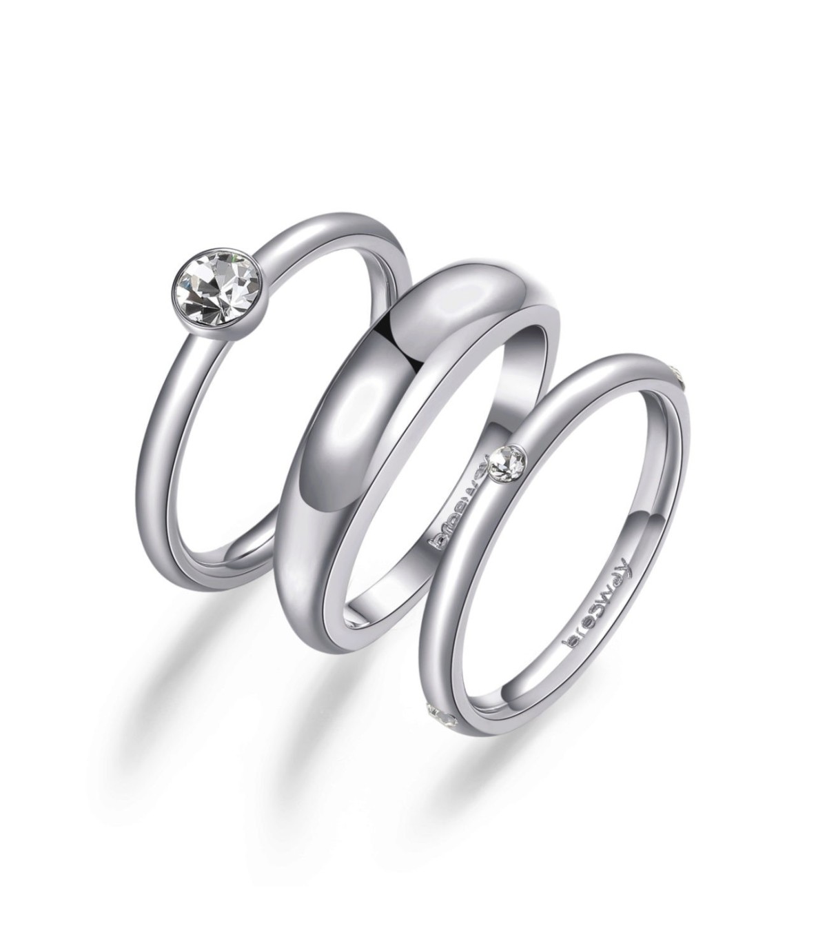Anelli Brosway Set Anelli Veretta Symphonia con Cristalli BYM95