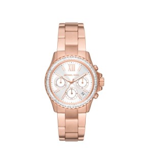 Orologio Donna Everest Cronografo in Acciaio Rosè MK7213 - Michael Kors