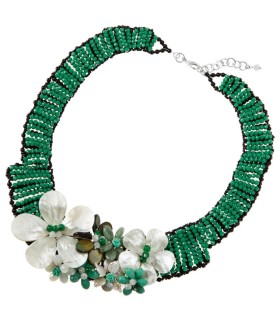 Collana Donna con Cristalli, Agata, Perla e Madreperla - Ottaviani