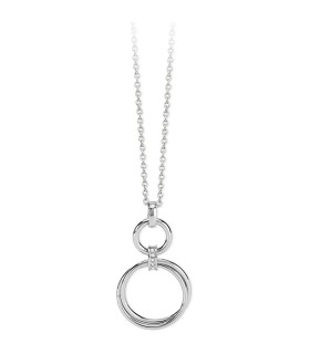Collana Donna in Acciaio Milano Doppio Cerchio - 2Jewels