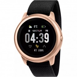 Orologio Smartwatch Cassa Rosè e Cinturino Nylon Nero R3251157001 - Sector