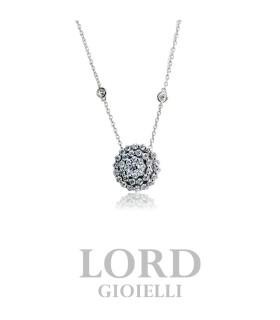 Collana Donna in Oro Punto Luce Fantasia con Brillanti ct. 0.09+0.072 - Bibigi