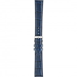 Cinturino Bolle XL Vitello Stampa Alligatore Blu 20mm - Morellato