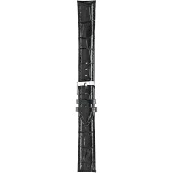 Cinturino Bolle XL Vitello Stampa Alligatore Nero 20mm - Morellato