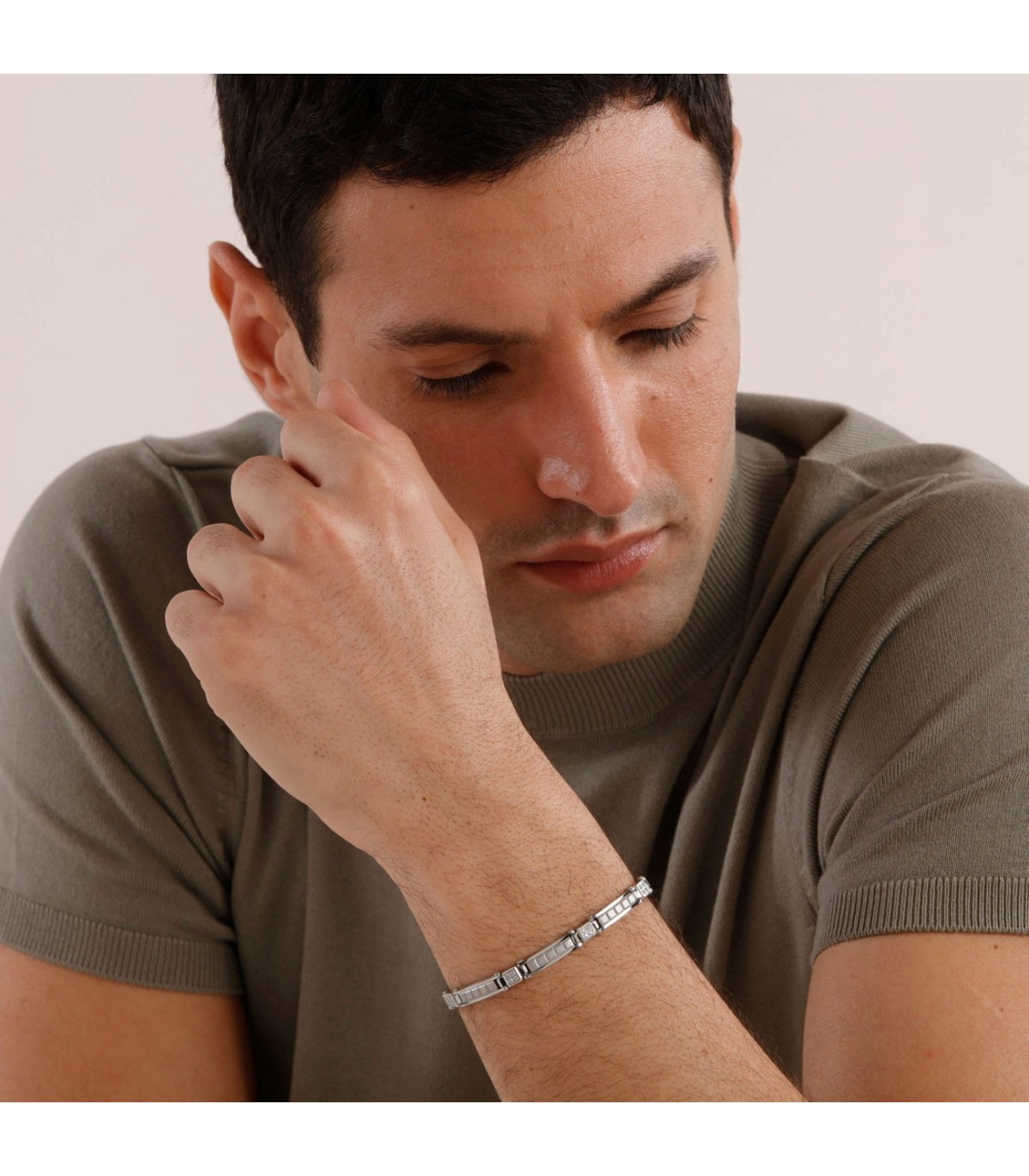 Bracciale Uomo In Oro Bianco 18kt