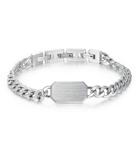 Bracciale Uomo Ink in Acciaio con Targhetta Centrale BIK14 - Brosway