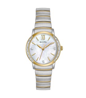 Orologio Donna Classic Diamond Solo Tempo in Acciaio Bicolore 98R231 - Bulova