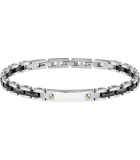 Bracciale Uomo in Acciaio con Ceramica Nera SAFR33 - Sector