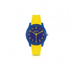 Orologio IPG Blu Case + Cinturino Silicone Giallo - I Am Watch