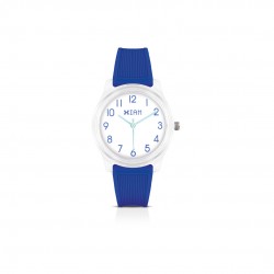 Orologio Ipg Case Trasparent + Cinturino Silicone Blu - I Am Watch