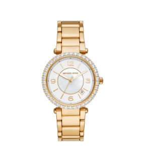 Orologio Donna Solo Tempo in Acciaio Dorato con Quadrante Madreperla e Cristalli MK4693 - Michael Kors