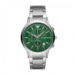 Orologio Uomo Cronografo in Acciaio con Quadrante Verde AR11507 - Emporio Armani