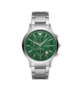 Orologio Uomo Cronografo in Acciaio con Quadrante Verde AR11507 - Emporio Armani