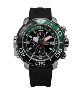 Orologio Uomo Crono Aqualand Eco Drive Cinturino in Silicone BJ2168-01E - Citizen