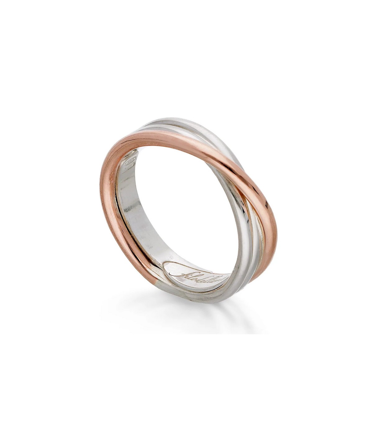 Anello Rubinia Gioielli Filodellavita 3Fili Oro Rosa e Argento AN8AR