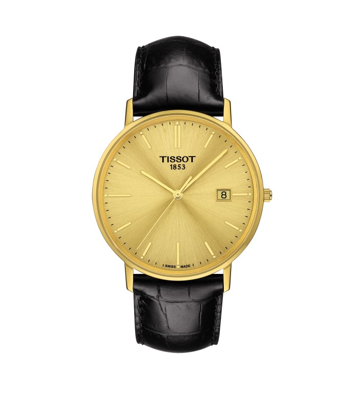 Orologio Uomo Solo Tempo Goldrun Sapphire in Oro 18KT e Pelle Nera T922.410.16.021.00- Tissot