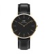 Orologio Classic Sheffield 40mm in Acciaio Dorato e Pelle Nera DW00100544 - Daniel Wellington