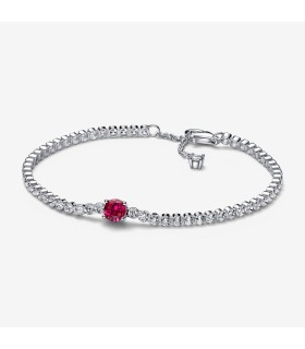 Bracciale Tennis con Pietra Rossa - Pandora